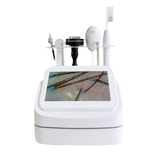 WGFXYBFY 5 in 1 Scalp Skin Hair Follicle Scalp Detector, Multifunction Hair Care Machine Hair Analyzer, 70X 200X Lens Scalp Health Detection for Home Salon Beauty Salon - Medaid International