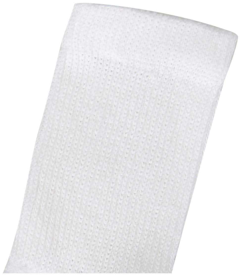 Hanes Boys' Extra Durable Crew Socks, White-12 Pack, Medium-Shoe Size: 9-2.5 - Medaid International