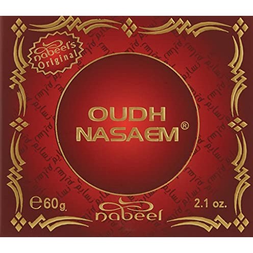 Oudh Nasaem 60gm | 1 Pack | Bakhoor بخور | Beautiful Ever-Lasting Fragrance Evoking Aroma from The East | by Nabeel Perfumes - Medaid International
