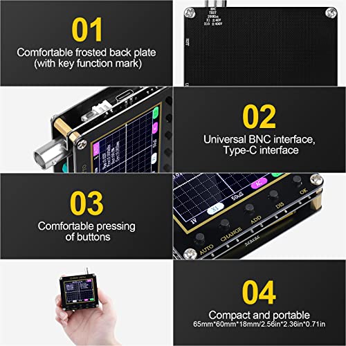 Beffkkip - 138Pro Digital Oscilloscope Kit with 2.4" LCD, 200kHz, Portable Design