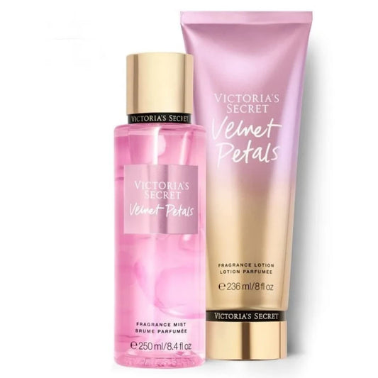 Victoria's Secret Velvet Petals Fragrance Mist and Body Lotion Gift Set (Velvet Petals) - Medaid International