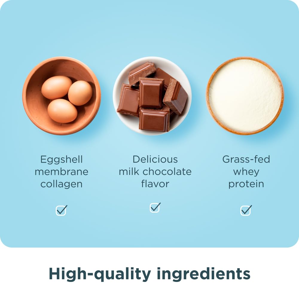 Ancient Nutrition Grass Fed Whey Protein, Milk Chocolate, 23g Protein, 20 Servings, Hydrolyzed Collagen Peptides, Organic Regenerative A2/A2 Milk Protein - Medaid International