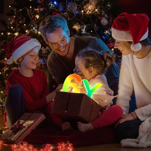 Kangtaixin - RGB Color Changing LED Number Lights, APP Control, Dimmable, USB Powered