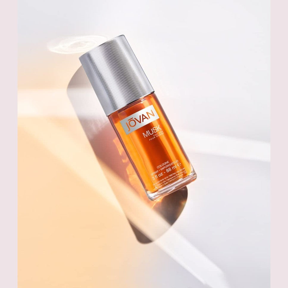 Jovan Musk for Men Eau de Cologne Spray 3 fl oz (Pack of 1), Notes of Carnation, Lavender, and Amber, Men's Fragrance, Long Lasting, Everyday Fragrance, Travel Size - Medaid International