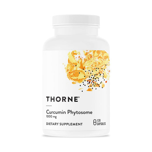 THORNE - Curcumin Phytosome 1000 mg (Meriva) - Clinically Studied, High Absorption - Supports Health in Joints, Muscles, GI Tract, Liver, and Brain* - 120 Capsules - 60 Servings - Medaid International