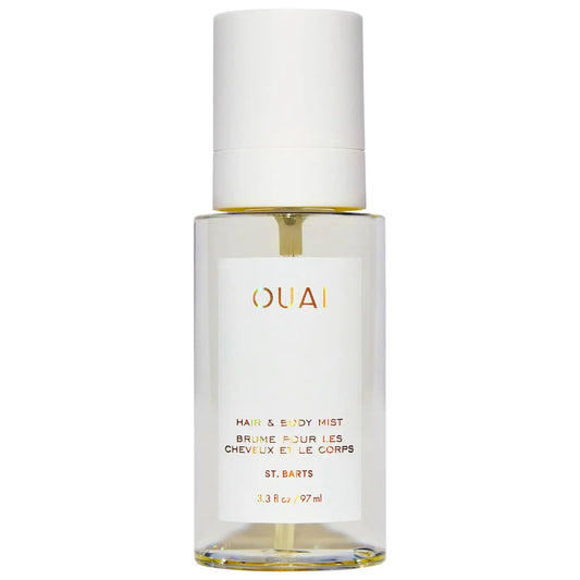 OUAI St. Barts Hair and Body Mist - Tropical-Scented Hair Perfume and Body Spray - Notes of Dragonfruit, Orange Blossom, Tuberose & Musk (3.3 Fl Oz) - Medaid International