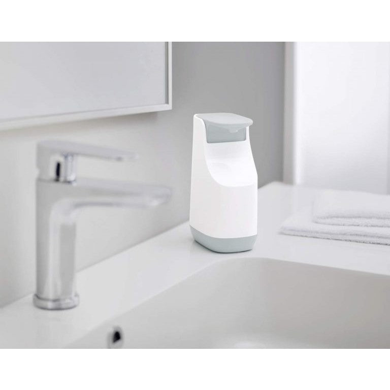 Joseph Joseph Slim Compact Soap Dispenser with Non-Drip Nozzle, Gray - Medaid International