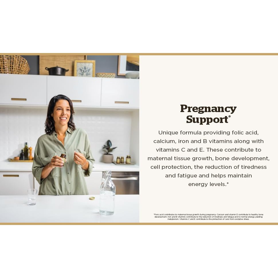 Solgar Prenatal Nutrients - 120 Tablets - Multivitamin & Mineral Formula for Pregnant & Lactating Women - Vegan, Kosher & Gluten Free - 30 Servings - Medaid International