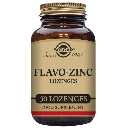Solgar Flavo-Zinc Lozenge, 50 Count - Great-Tasting Lemon Lime Flavor - Antioxidant, Immune System Health - Highly Absorbable, Dissolves Quickly - Vegan, Gluten Free, Dairy Free, Kosher - 50 Servings - Medaid International