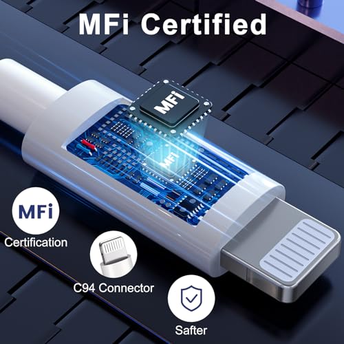 Ilikable - MFi Certified 1M USB C to Lightning Cable 3-Pack for iPhone 14/13/12/11