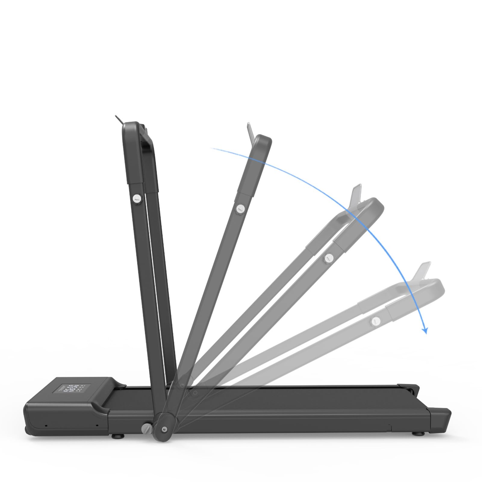 NaKeah Folding Treadmill for Home, 1.5hp Walking Pad, Under Desk Treadmill for Workout with 1-10km/H, For Home/Office Fitness Exercise,Silver - Medaid International