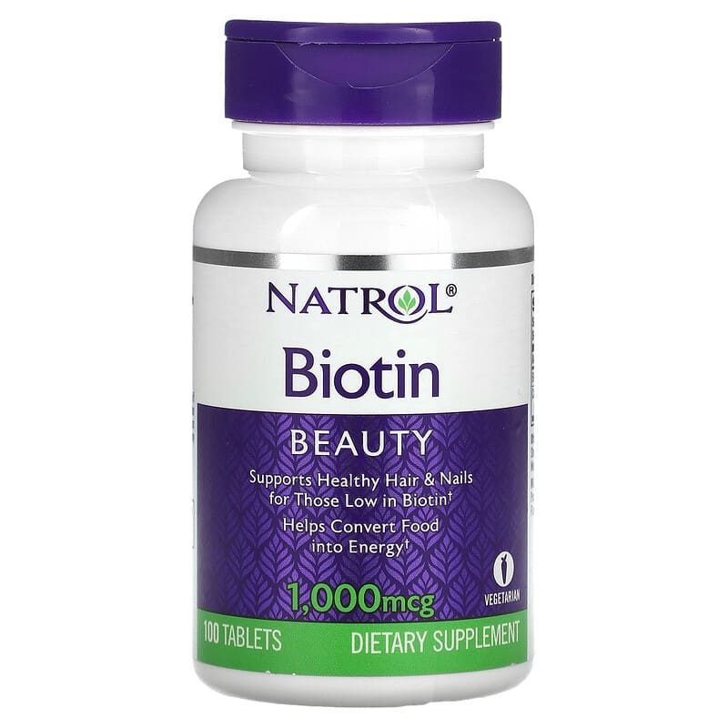 Natrol, Biotin, 1,000 mcg, 100 Tablets - Medaid International