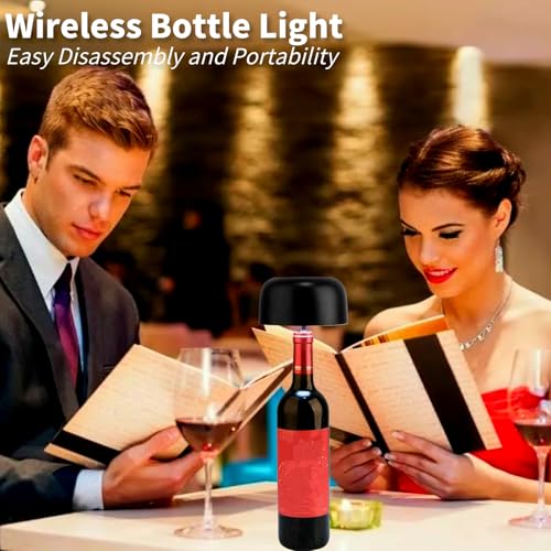 AMZ - Wireless Rechargeable Bottle Lamp with RGB Mode & Touch Control