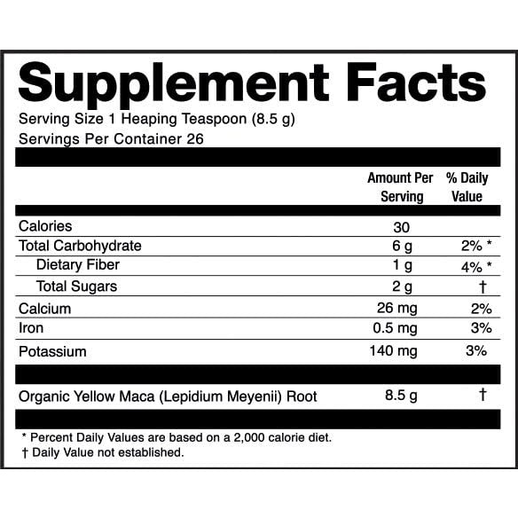 Zen Spirit Maca Root Powder Organic - Peruvian Root Premium Grade Superfood (Raw) - USDA & Vegan Certified - 1 Bag (8oz) - Perfect for Breakfast, Smoothies, Baking & Ice Cream. - Medaid International