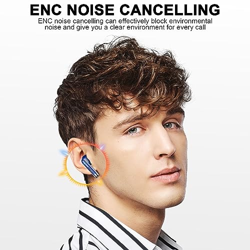 Wasart - Wireless Earbuds Bluetooth 5.3, 40H Playtime, IP7 Waterproof, Touch Control