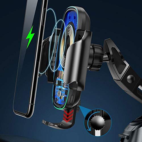 Baseus Light Electric Holder Wireless Charger(15W) - Black (UPSAN7100-0U) - Medaid International