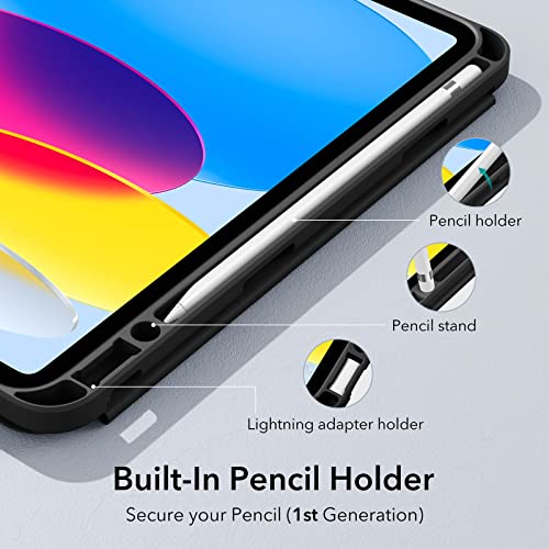 Esr - Rebound Series Case for iPad Pro 12.9, Pencil Holder, Slim Design, Black