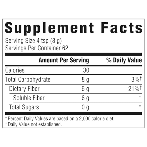 Benefiber Daily Prebiotic Fiber Supplement Powder for Digestive Health, Unflavored - 125 Servings (17.6 Ounces) - Medaid International