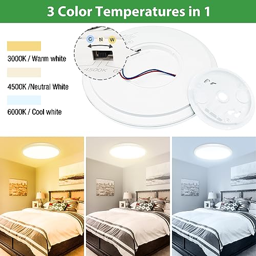 Hepside - Versatile LED Ceiling Light with 3000K/4500K/6000K Options