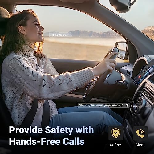 Ugreen - Bluetooth 5.3 Aux Adapter with Built-in Microphone for Hands-Free Calls