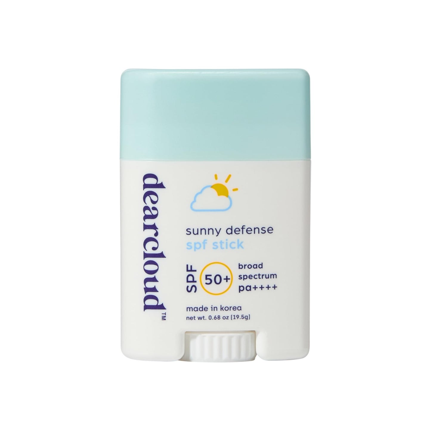 dearcloud Sunny Defense Sunscreen Stick SPF 50+ PA++++ – Korean Sunscreen for Face & Travel Size (.68 oz) - Medaid International