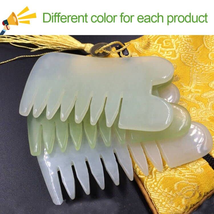 EQLEF Massage Scraping Tools with Jade Body Comb SPA Acupuncture Therapy Point Treatment on Face Arm Foot for Gua Sha - Medaid International