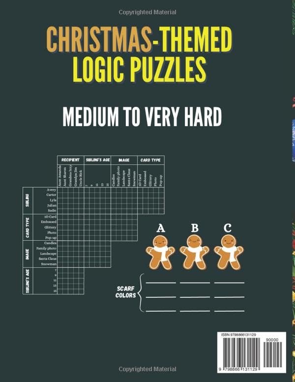 The Logic Puzzle Advent Calendar: Puzzle Book for Adults with Christmas-Themed Logic Grid Puzzles from Medium to Near Impossible (The Logic Puzzle Advent Collection) - Medaid International