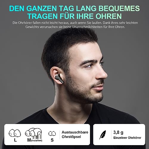 Cervanta - Bluetooth 5.3 Wireless Earbuds with Deep Bass & 35 Hours Playtime