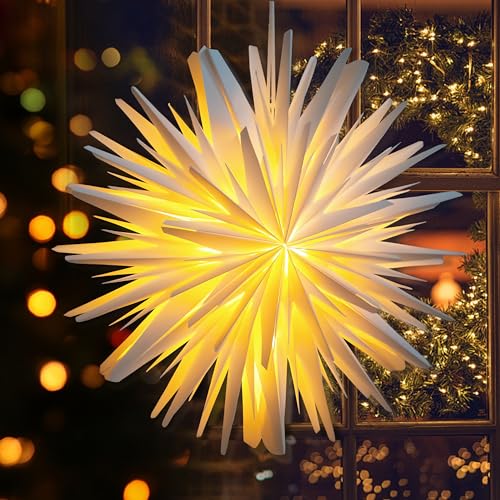 Eanloly - Illuminated LED Christmas Star for Indoor Window Decoration, 45 cm