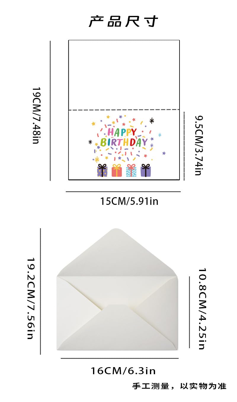 24 Pack Foiled & Glittery 6x4in Box of Christmas Cards with Envelopes and Stickers, 24 Festive Designs Boxed Christmas Cards with Envelopes with Printed Message Inside - Medaid International