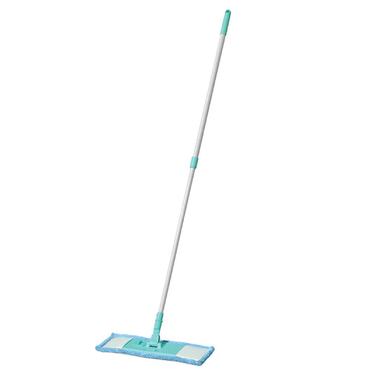 Spotzero by Milton Multi-Purpose Microfiber Flat Mop – Lightweight Dry & Wet Floor Cleaner with 360° Swivel Head & Telescopic Handle – for Floor, Glass, Bathroom, Walls & Ceiling (Aqua Green) - Medaid International