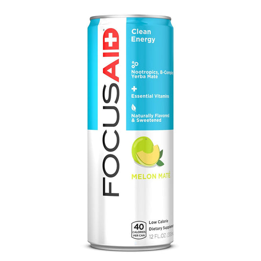 FOCUSAID Energy Blend | Nootropics Drink for Brain Fuel | Alpha-GPC, GABA, B-Complex, Yerba Mate, Green Tea | 100% Clean | 100mg Natural Caffeine - Medaid - Lebanon