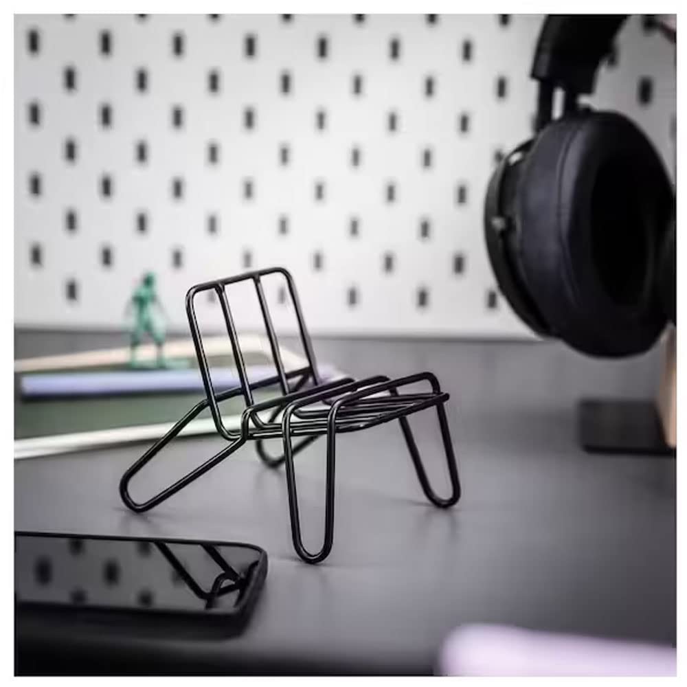 Ikea Alloy Steel KRUBBET Holder for Mobile Phone, Black - Medaid International