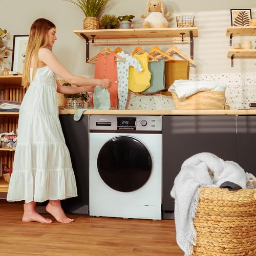 Cecotec - 8 kg Front Loading Washing Machine with Inverter, 16 Programs, Steam