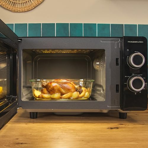 Cecotec - Proclean 3130 Flatbed Microwave with Grill, 20L, 700W, 6 Levels