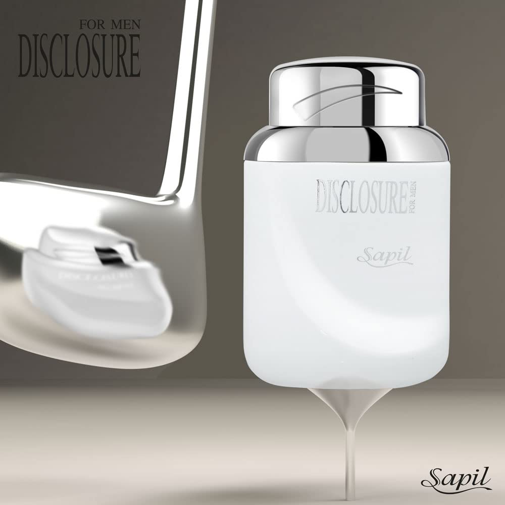 Sapil Disclosure White Perfume for Men - Long-Lasting Dubai Cologne - Woody Aromatic EDT Spray - 3.4 Oz (100 ml) - Ideal Men's Fragrance for Daily Wear - Medaid International