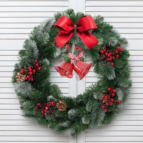 1 Pc Red Christmas Bells, Tree Hanging Ornament Metal Jingle Bells for Christmas Holiday Decoration - Medaid International