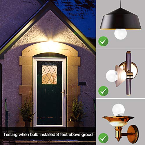 Elrigs - LED Motion Sensor Light Bulb, E26 Base, 7W (60W Equivalent), Warm White