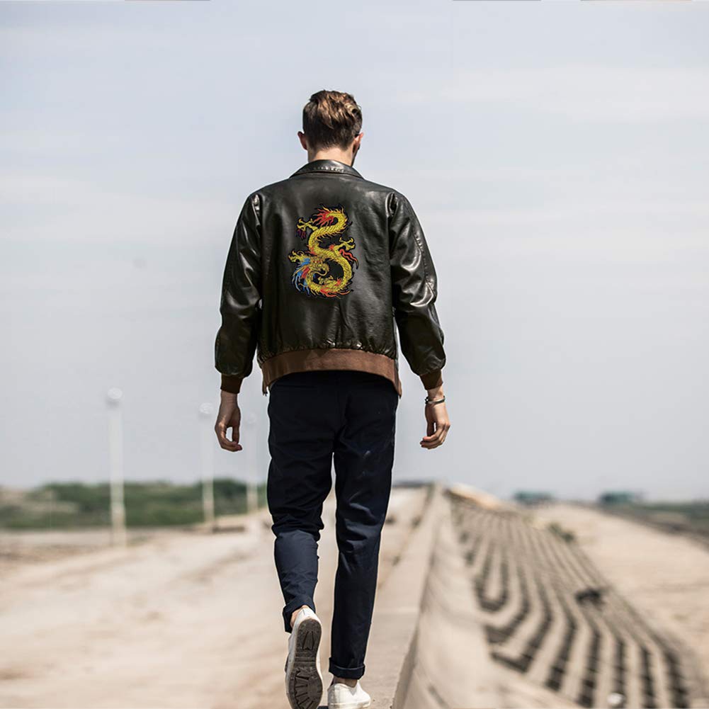 Kissbuty Gold Dragon Patch Embroidered Applique Patch Chinese Dragon Sew on or Iron on Patches for DIY Chinese Dragon Costume, Jeans, Jackets, Clothing, Bags - Medaid International