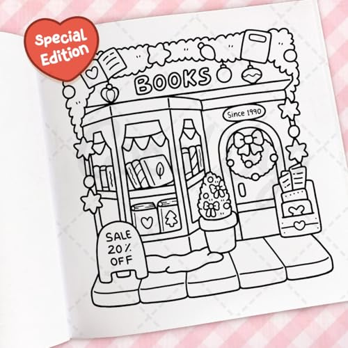 Cozy Christmas: Coloring Book for Adults and Kids (Cozy Spaces Coloring) - Medaid International