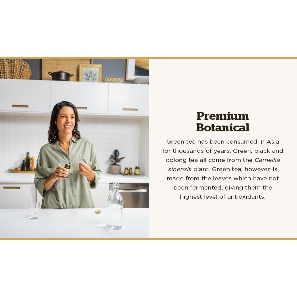 Solgar Standardized Full Potency Green Tea Leaf Extract Vegetable Capsules, 60 Count - Medaid International