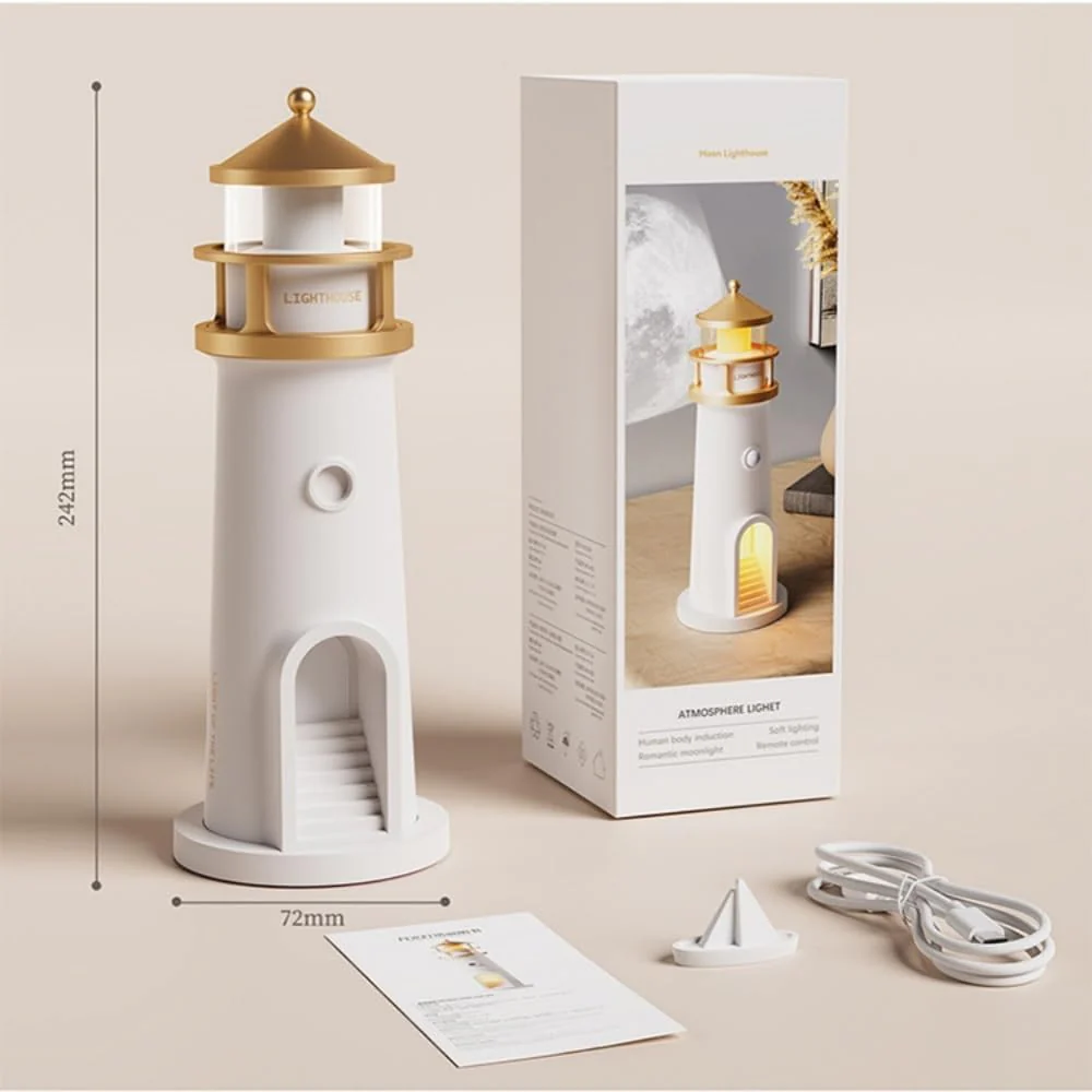 Lighthouse Moon Projector Lamp - Medaid International