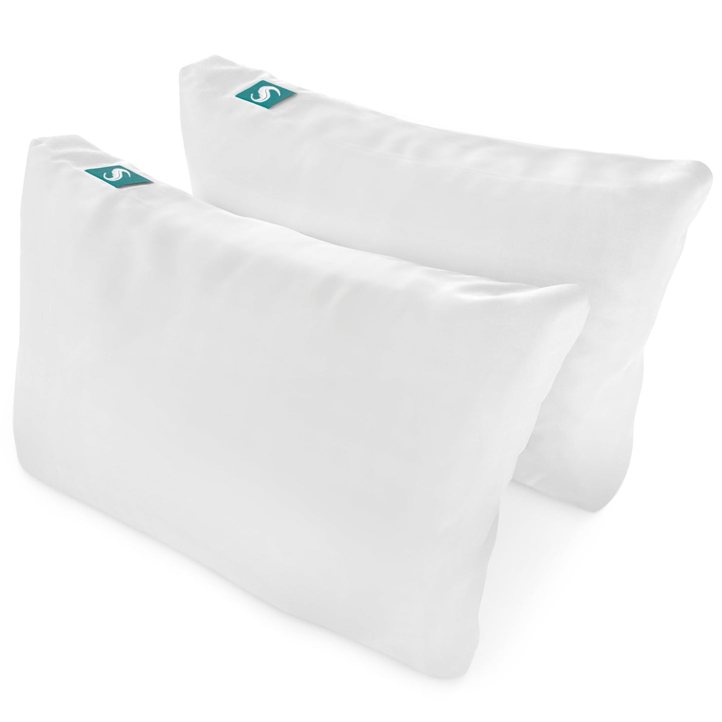 Sleepgram 2-Pack Cooling Bed Pillows & Removable Cover for Sleeping Sets, Queen Size - Adjustable and Washable Bedding Pillow Set for Comfortable Sleep - Medaid International