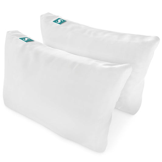 Sleepgram 2-Pack Cooling Bed Pillows & Removable Cover for Sleeping Sets, Queen Size - Adjustable and Washable Bedding Pillow Set for Comfortable Sleep - Medaid International