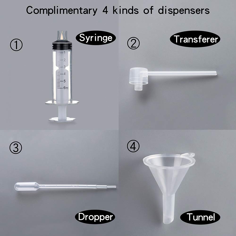 2 Pack 100ml/3.38 Oz Empty Frosted Glass Spray Bottle Perfume Atomizer, Refillable Fine Mist Spray Empty Perfume Bottles with 4 kinds of perfume dispenser (2 Pack 100ml/3.38 Oz Frosted Bottles) - Medaid International