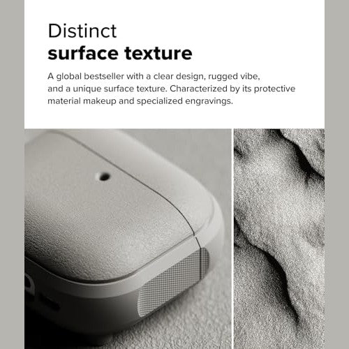 Ringke - Onyx Magnetic AirPods 4 Case, MagSafe Compatible, Oil & Dirt Resistant, Lightweight with Carabiner