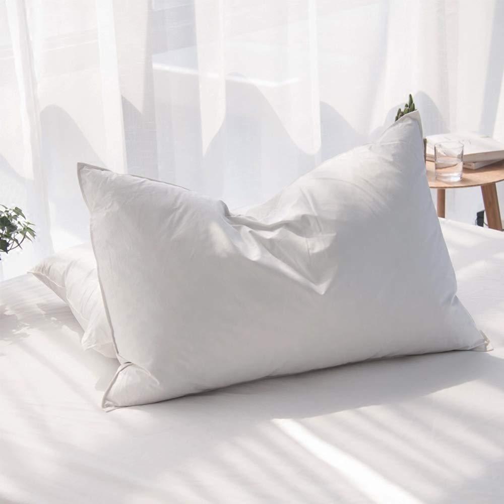 AIKOFUL Luxury Feathers Down Pillows King Size Set of 2, Hotel Quality Fluffy Bed Pillows, Soft Pillows for Sleeping, Organic Cotton Cover(20x36”, Pack of 2) - Medaid International
