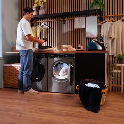 Cecotec - 10 kg Heat Pump Dryer with Inverter Motor, Low Consumption, Easy Ironing