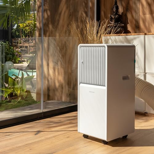 Cecotec - 7000 BTU Portable Air Conditioner with LED Display, 4 Modes, 360º Wheels
