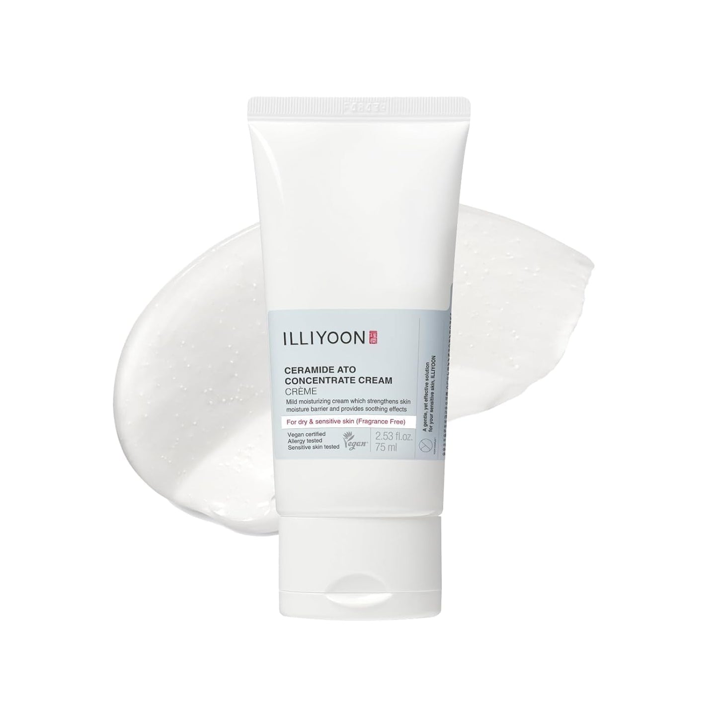 Illiyoon Ceramide Ato Concentrate Cream | Moisturizer for Dry & Sensitive Skin, 100hr Lasting Hydration, For Face & Body, Gentle for Infants, Moisture Barrier Repair, Vegan Certified, 2.53 fl.oz. - Medaid International
